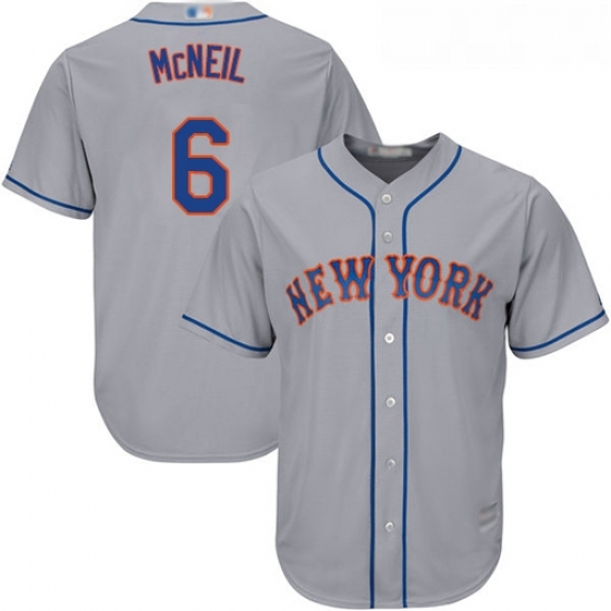 Mets #6 Jeff McNeil Grey New Cool Base Stitched Baseball Jersey Mets #6 Jeff McNeil Grey New Cool Base Stitched Baseball Jersey