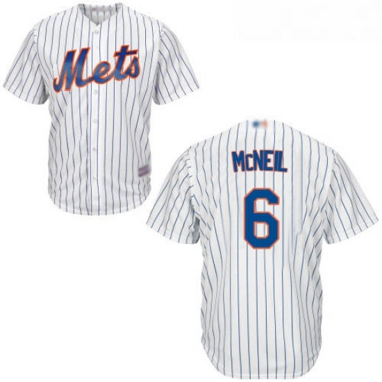 Mets #6 Jeff McNeil White(Blue Strip) New Cool Base Stitched Baseball Jersey Mets #6 Jeff McNeil White(Blue Strip) New Cool Base Stitched Baseball Jersey