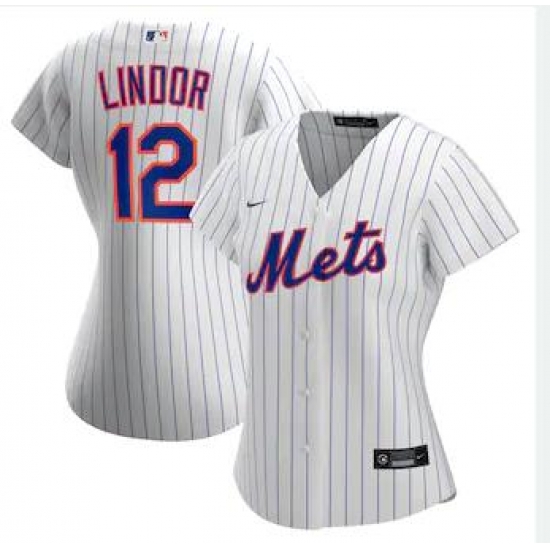 Women Nike New York Mets Francisco Lindor White Cool Base Stitched Jersey Women Nike New York Mets Francisco Lindor White Cool Base Stitched Jersey
