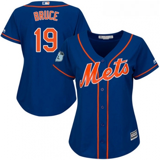 Womens Majestic New York Mets 19 Jay Bruce Authentic Royal Blue Alternate Home Cool Base MLB Jersey Womens Majestic New York Mets 19 Jay Bruce Authentic Royal Blue Alternate Home Cool Base MLB Jersey