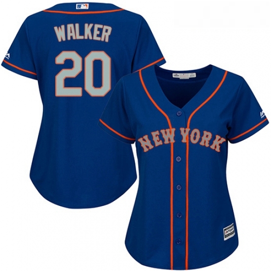 Womens Majestic New York Mets 20 Neil Walker Authentic Royal Blue Alternate Road Cool Base MLB Jersey Womens Majestic New York Mets 20 Neil Walker Authentic Royal Blue Alternate Road Cool Base MLB Jersey