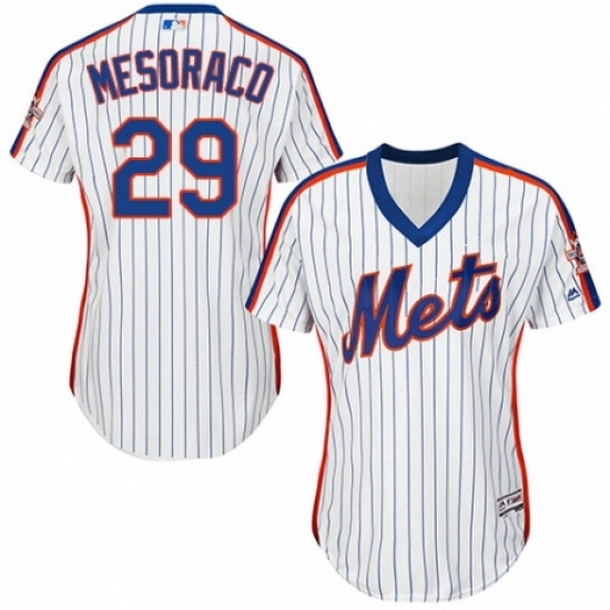 Womens Majestic New York Mets 29 Devin Mesoraco Authentic White Alternate Cool Base MLB Jersey Womens Majestic New York Mets 29 Devin Mesoraco Authentic White Alternate Cool Base MLB Jersey