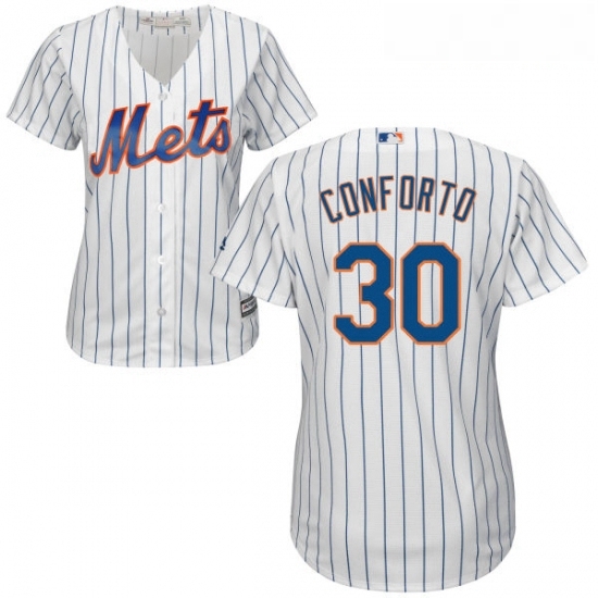Womens Majestic New York Mets 30 Michael Conforto Authentic White Home Cool Base MLB Jersey Womens Majestic New York Mets 30 Michael Conforto Authentic White Home Cool Base MLB Jersey