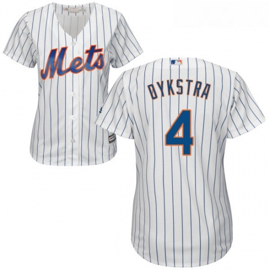 Womens Majestic New York Mets 4 Lenny Dykstra Replica White Home Cool Base MLB Jersey Womens Majestic New York Mets 4 Lenny Dykstra Replica White Home Cool Base MLB Jersey