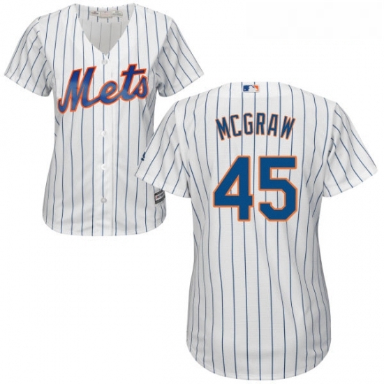 Womens Majestic New York Mets 45 Tug McGraw Authentic White Home Cool Base MLB Jersey Womens Majestic New York Mets 45 Tug McGraw Authentic White Home Cool Base MLB Jersey