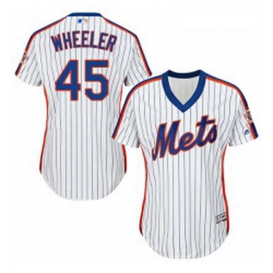 Womens Majestic New York Mets 45 Zack Wheeler Authentic White Alternate Cool Base MLB Jersey Womens Majestic New York Mets 45 Zack Wheeler Authentic White Alternate Cool Base MLB Jersey