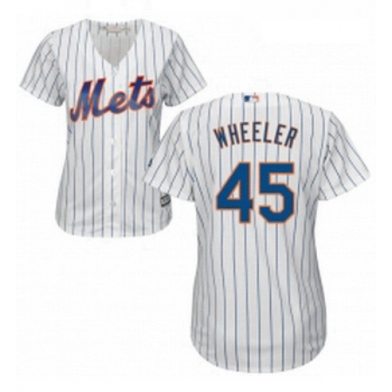 Womens Majestic New York Mets 45 Zack Wheeler Authentic White Home Cool Base MLB Jersey Womens Majestic New York Mets 45 Zack Wheeler Authentic White Home Cool Base MLB Jersey
