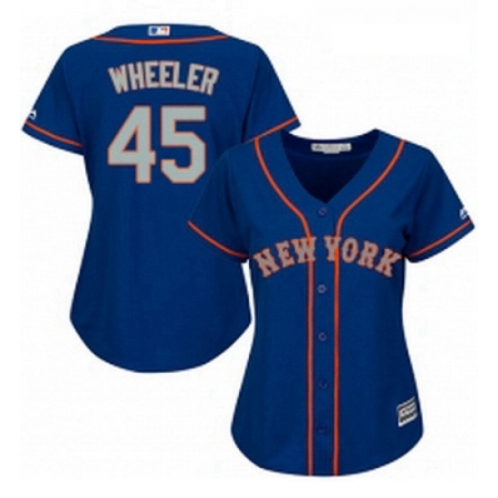 Womens Majestic New York Mets 45 Zack Wheeler Replica Royal Blue Alternate Road Cool Base MLB Jersey Womens Majestic New York Mets 45 Zack Wheeler Replica Royal Blue Alternate Road Cool Base MLB Jersey
