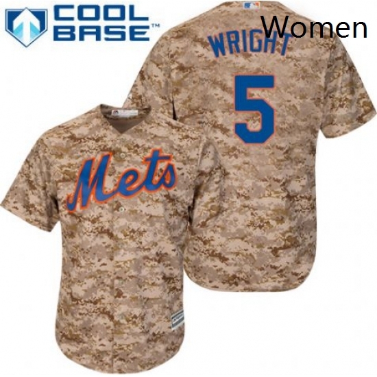 Womens Majestic New York Mets 5 David Wright Authentic Camo MLB Jersey Womens Majestic New York Mets 5 David Wright Authentic Camo MLB Jersey
