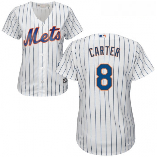 Womens Majestic New York Mets 8 Gary Carter Authentic White Home Cool Base MLB Jersey Womens Majestic New York Mets 8 Gary Carter Authentic White Home Cool Base MLB Jersey