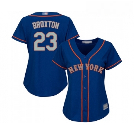 Womens New York Mets 23 Keon Broxton Authentic Royal Blue Alternate Road Cool Base Baseball Jersey Womens New York Mets 23 Keon Broxton Authentic Royal Blue Alternate Road Cool Base Baseball Jersey