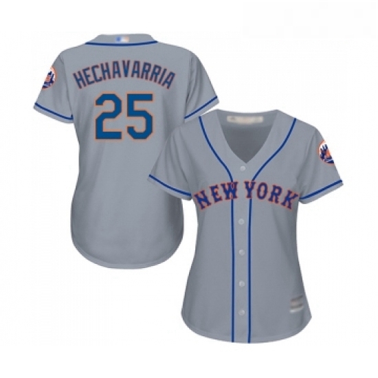 Womens New York Mets 25 Adeiny Hechavarria Authentic Grey Road Cool Base Baseball Jersey Womens New York Mets 25 Adeiny Hechavarria Authentic Grey Road Cool Base Baseball Jersey