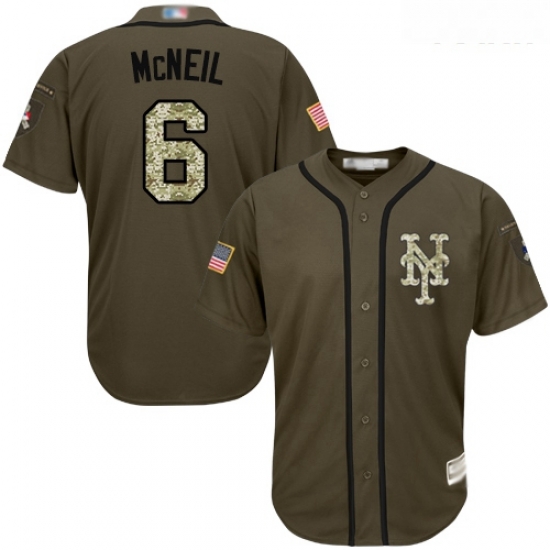 Mets #6 Jeff McNeil Green Salute to Service Stitched Youth Baseball Jersey Mets #6 Jeff McNeil Green Salute to Service Stitched Youth Baseball Jersey