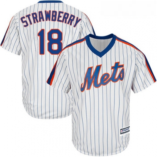 Youth Majestic New York Mets 18 Darryl Strawberry Authentic White Alternate Cool Base MLB Jersey Youth Majestic New York Mets 18 Darryl Strawberry Authentic White Alternate Cool Base MLB Jersey