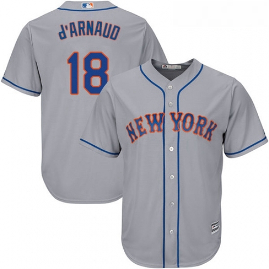 Youth Majestic New York Mets 18 Travis dArnaud Authentic Grey Road Cool Base MLB Jersey Youth Majestic New York Mets 18 Travis dArnaud Authentic Grey Road Cool Base MLB Jersey