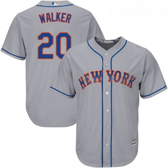 Youth Majestic New York Mets 20 Neil Walker Replica Grey Road Cool Base MLB Jersey Youth Majestic New York Mets 20 Neil Walker Replica Grey Road Cool Base MLB Jersey