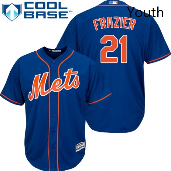 Youth Majestic New York Mets 21 Todd Frazier Authentic Royal Blue Alternate Home Cool Base MLB Jersey Youth Majestic New York Mets 21 Todd Frazier Authentic Royal Blue Alternate Home Cool Base MLB Jersey