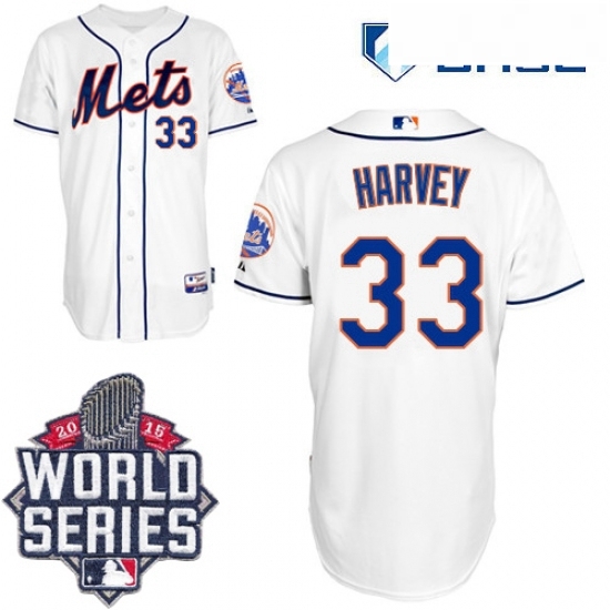 Youth Majestic New York Mets 33 Matt Harvey Replica White Alternate Cool Base 2015 World Series MLB Jersey Youth Majestic New York Mets 33 Matt Harvey Replica White Alternate Cool Base 2015 World Series MLB Jersey