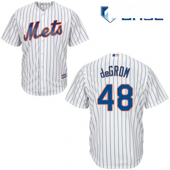 Youth Majestic New York Mets 48 Jacob DeGrom Authentic White Home Cool Base MLB Jersey Youth Majestic New York Mets 48 Jacob DeGrom Authentic White Home Cool Base MLB Jersey