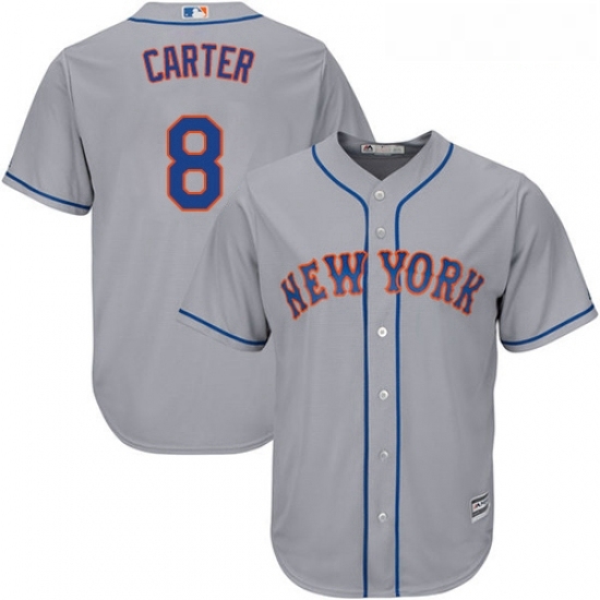Youth Majestic New York Mets 8 Gary Carter Replica Grey Road Cool Base MLB Jersey Youth Majestic New York Mets 8 Gary Carter Replica Grey Road Cool Base MLB Jersey