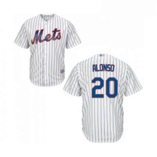 Youth New York Mets 20 Pete Alonso Authentic White Home Cool Base Baseball Jersey Youth New York Mets 20 Pete Alonso Authentic White Home Cool Base Baseball Jersey