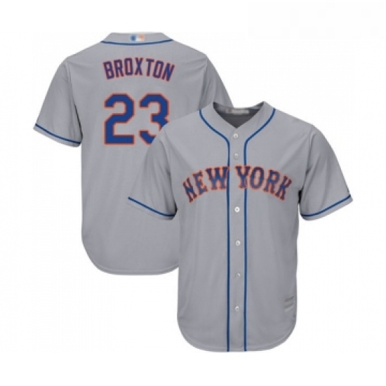 Youth New York Mets 23 Keon Broxton Authentic Grey Road Cool Base Baseball Jersey Youth New York Mets 23 Keon Broxton Authentic Grey Road Cool Base Baseball Jersey