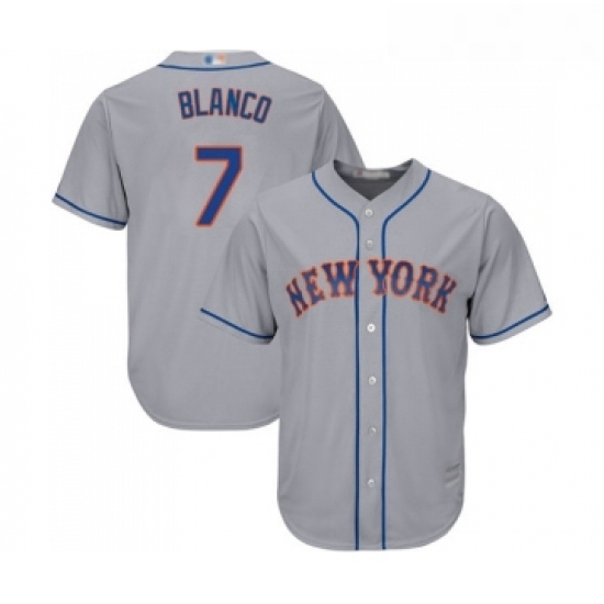 Youth New York Mets 7 Gregor Blanco Authentic Grey Road Cool Base Baseball Jersey Youth New York Mets 7 Gregor Blanco Authentic Grey Road Cool Base Baseball Jersey