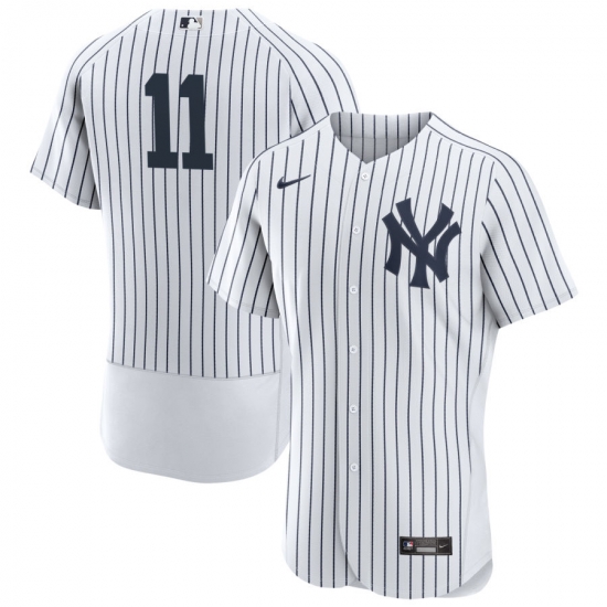 Men New York Yankees 11 Anthony Volpe White Flex Base Stitched Baseball Jersey Men New York Yankees 11 Anthony Volpe White Flex Base Stitched Baseball Jersey
