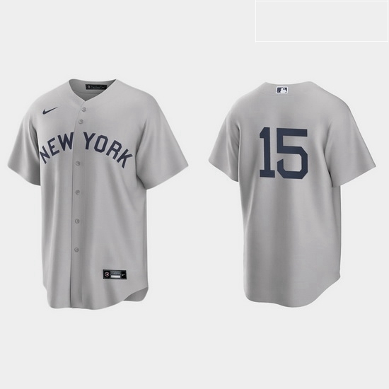 Men New York Yankees 15 Thurman Munson Men Nike Gray 2021 Field of Dreams Game MLB Jersey Men New York Yankees 15 Thurman Munson Men Nike Gray 2021 Field of Dreams Game MLB Jersey