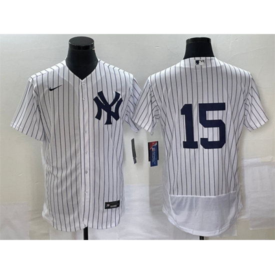 Men New York Yankees 15 Thurman Munson White Flex Base Stitched Baseball Jersey Men New York Yankees 15 Thurman Munson White Flex Base Stitched Baseball Jersey