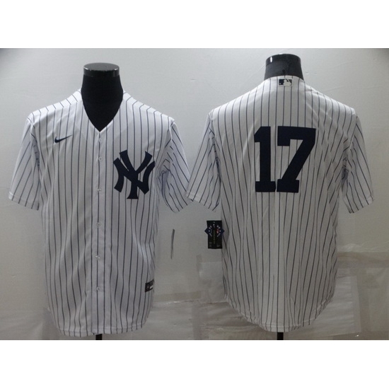 Men New York Yankees 17 Aaron Boone White Cool Base Stitched Baseball jersey Men New York Yankees 17 Aaron Boone White Cool Base Stitched Baseball jersey