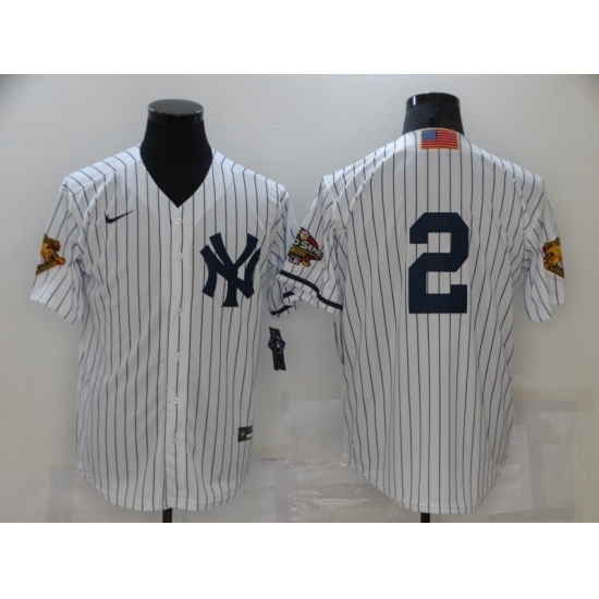 Men New York Yankees 2 Derek Jeter White Nike Game Throwback Jersey Men New York Yankees 2 Derek Jeter White Nike Game Throwback Jersey