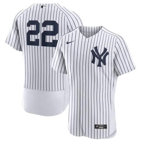 Men New York Yankees 22 Juan Soto White Flex Base Stitched Baseball Jersey Men New York Yankees 22 Juan Soto White Flex Base Stitched Baseball Jersey