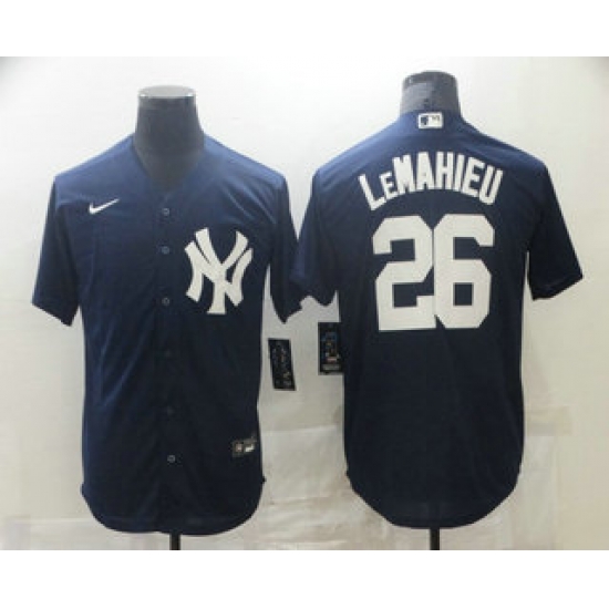 Men New York Yankees 26 DJ LeMahieu Navy Blue White Number Stitched MLB Cool Base Nike Jersey Men New York Yankees 26 DJ LeMahieu Navy Blue White Number Stitched MLB Cool Base Nike Jersey