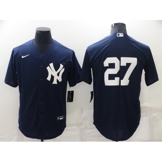 Men New York Yankees 27 Giancarlo Stanton Navy Cool Base Stitched jersey Men New York Yankees 27 Giancarlo Stanton Navy Cool Base Stitched jersey
