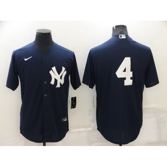 Men New York Yankees 4 Lou Gehrig Navy Cool Base Stitched jersey Men New York Yankees 4 Lou Gehrig Navy Cool Base Stitched jersey