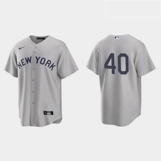 Men New York Yankees 40 Luis Severino Men Nike Gray 2021 Field of Dreams Game MLB Jersey Men New York Yankees 40 Luis Severino Men Nike Gray 2021 Field of Dreams Game MLB Jersey