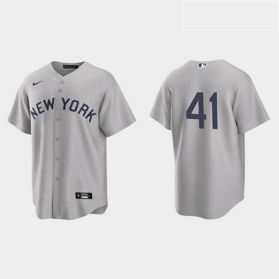 Men New York Yankees 41 Miguel Andujar Men Nike Gray 2021 Field of Dreams Game MLB Jersey Men New York Yankees 41 Miguel Andujar Men Nike Gray 2021 Field of Dreams Game MLB Jersey