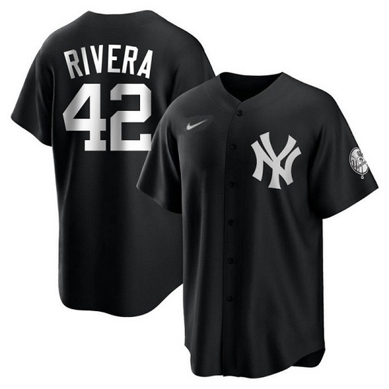 Men New York Yankees 42 Mariano Rivera Black Cool Base Stitched Jersey Men New York Yankees 42 Mariano Rivera Black Cool Base Stitched Jersey