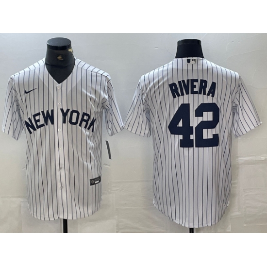 Men New York Yankees 42 Mariano Rivera White Cool Base Stitched Baseball Jersey Men New York Yankees 42 Mariano Rivera White Cool Base Stitched Baseball Jersey