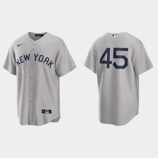 Men New York Yankees 45 Gerrit Cole Men Nike Gray 2021 Field of Dreams Game MLB Jersey Men New York Yankees 45 Gerrit Cole Men Nike Gray 2021 Field of Dreams Game MLB Jersey