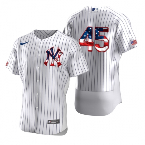 Men New York Yankees 45 Gerrit Cole Men Nike White Fluttering USA Flag Limited Edition Flex Base MLB Jersey Men New York Yankees 45 Gerrit Cole Men Nike White Fluttering USA Flag Limited Edition Flex Base MLB Jersey
