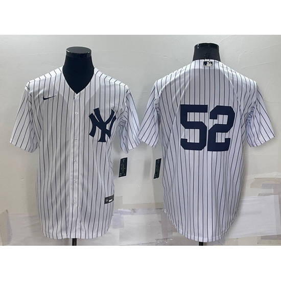 Men New York Yankees 52 C C Sabathia White Cool Base Stitched Jersey Men New York Yankees 52 C C Sabathia White Cool Base Stitched Jersey