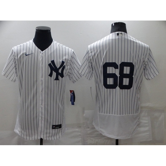 Men New York Yankees 68 Dellin Betances White Flex Base Stitched Jerse Men New York Yankees 68 Dellin Betances White Flex Base Stitched Jerse