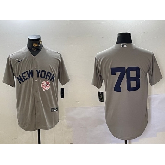 Men New York Yankees 78 Kellin Deglan Grey Cool Base Stitched Baseball Jersey 3 Men New York Yankees 78 Kellin Deglan Grey Cool Base Stitched Baseball Jersey 3