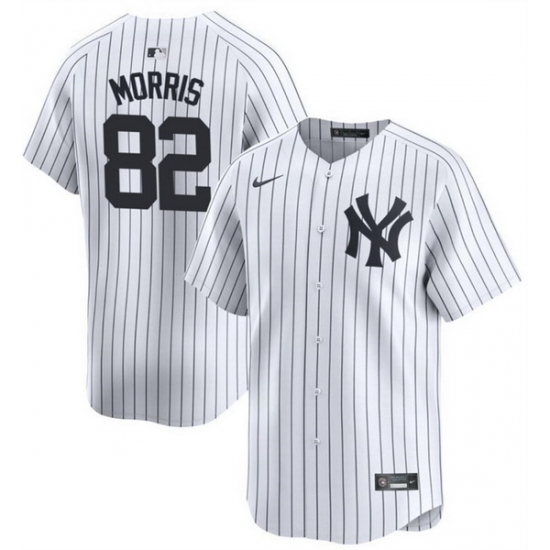 Men New York Yankees 82 Cody Morris White 2024 Home Limited Cool Base Stitched Baseball Jersey Men New York Yankees 82 Cody Morris White 2024 Home Limited Cool Base Stitched Baseball Jersey