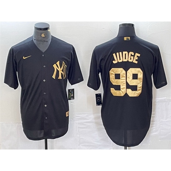 Men New York Yankees 99 Aaron Judge Black Cool Base Stitched Baseball Jersey Men New York Yankees 99 Aaron Judge Black Cool Base Stitched Baseball Jersey
