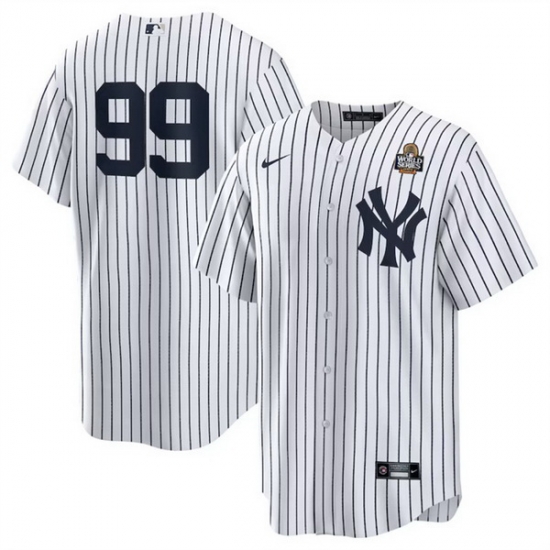 Men New York Yankees 99 Aaron Judge White 2024 World Series Cool Base Stitched Baseball Jersey Men New York Yankees 99 Aaron Judge White 2024 World Series Cool Base Stitched Baseball Jersey