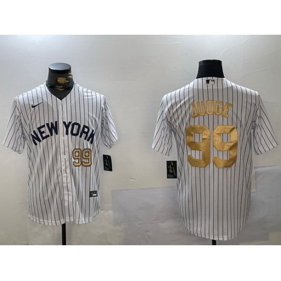 Men New York Yankees 99 Aaron Judge White Pinstripe Fashion Cool Base Jerseys Men New York Yankees 99 Aaron Judge White Pinstripe Fashion Cool Base Jerseys