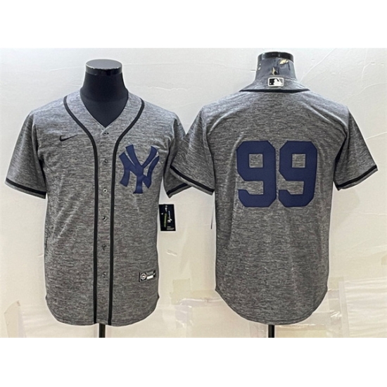 Men New York Yankees 99 Aaron Judgey Grey Cool Base Stitched Jersey Men New York Yankees 99 Aaron Judgey Grey Cool Base Stitched Jersey